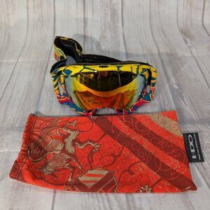 Oakley Fire Ski Snowboard Iridium HDO Mirror Lenses Splice Goggles Kaleidoscope